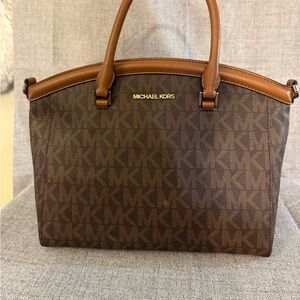 2 tone light and dark brown Michael Kors wallet